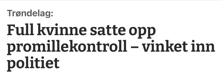 NÅR POLITIET er opptatt med mye annen alvorlig kriminalitet, er det jo bare positivt at borgerne tar ansvar for at lov og orden opprettholdes! 👏