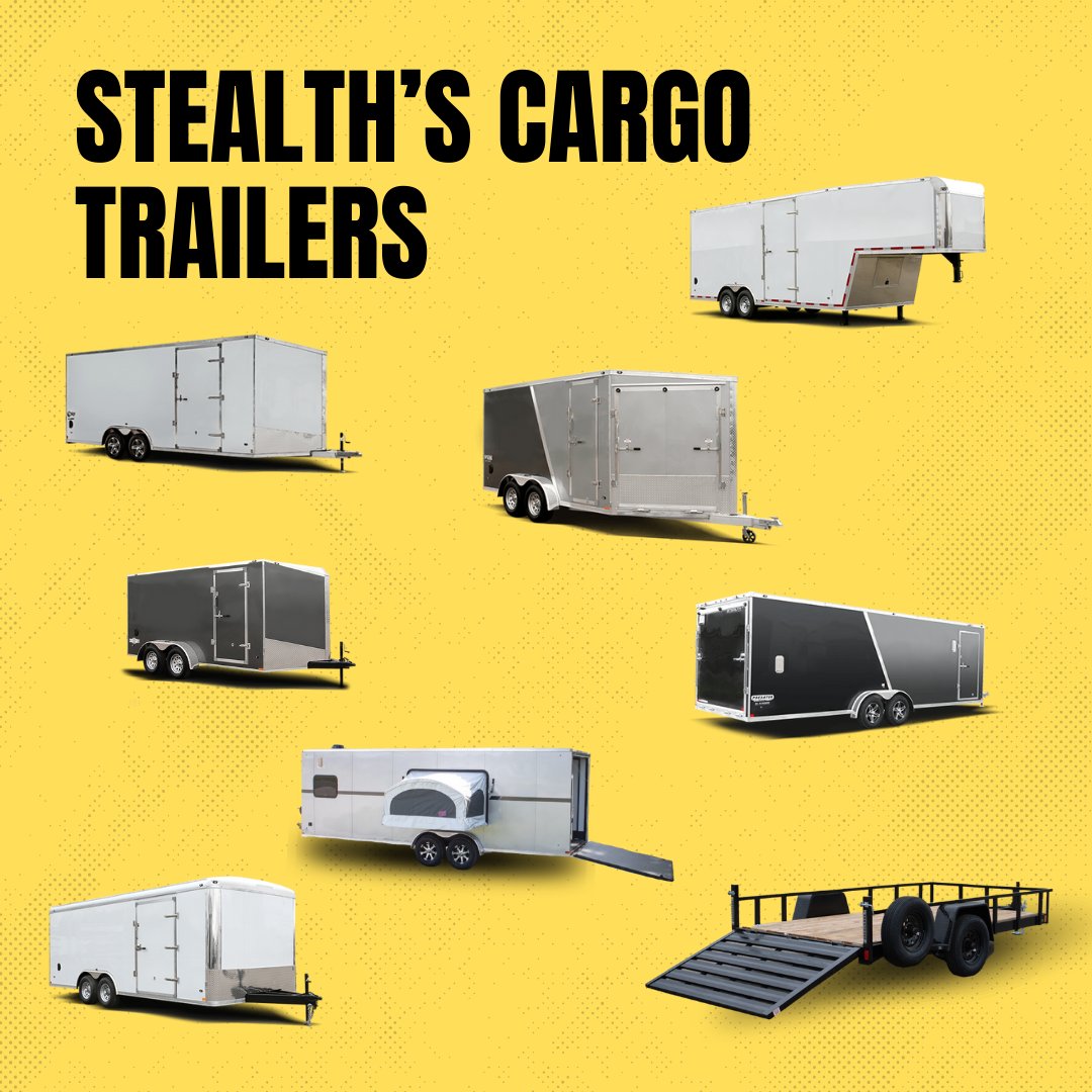 StealthTrailers's tweet image. Need a cargo trailer to handle all your hauling needs? Look no further! Check out more details on our website! stealthtrailer.com/trailer/ #cargotrailers #stealthtrailer