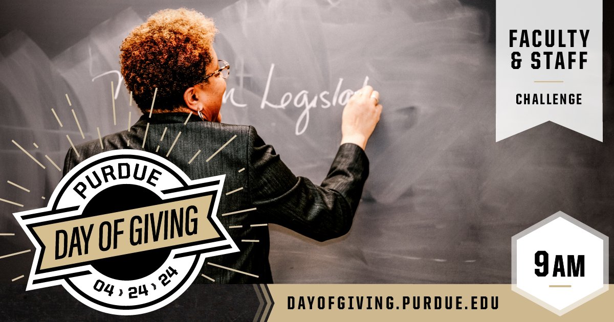 To our JMHC faculty and staff: You see the power of #Purdue in action every day! On #PurdueDayofGiving, you can ensure that experience is shared by students for years to come. Give now at dayofgiving.purdue.edu/organizations/…, and help us win $1,250 in bonus funds!