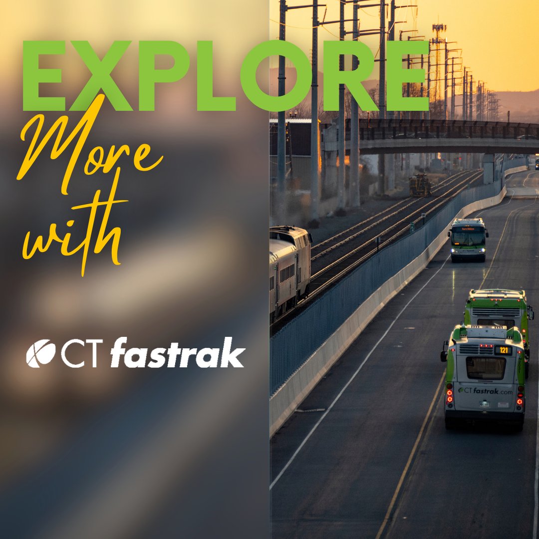 CTfastrak's tweet photo. Explore Central Connecticut like never before! 
Whether you're a local or a visitor, there's always something new to see and experience along our routes. 🚍🗺️✨

#CTfastrak #ExploreCentralCT  #PublicTransitLife #LocalAdventures #TransitAdventures https://t.co/Kqi7Q2Ks3c