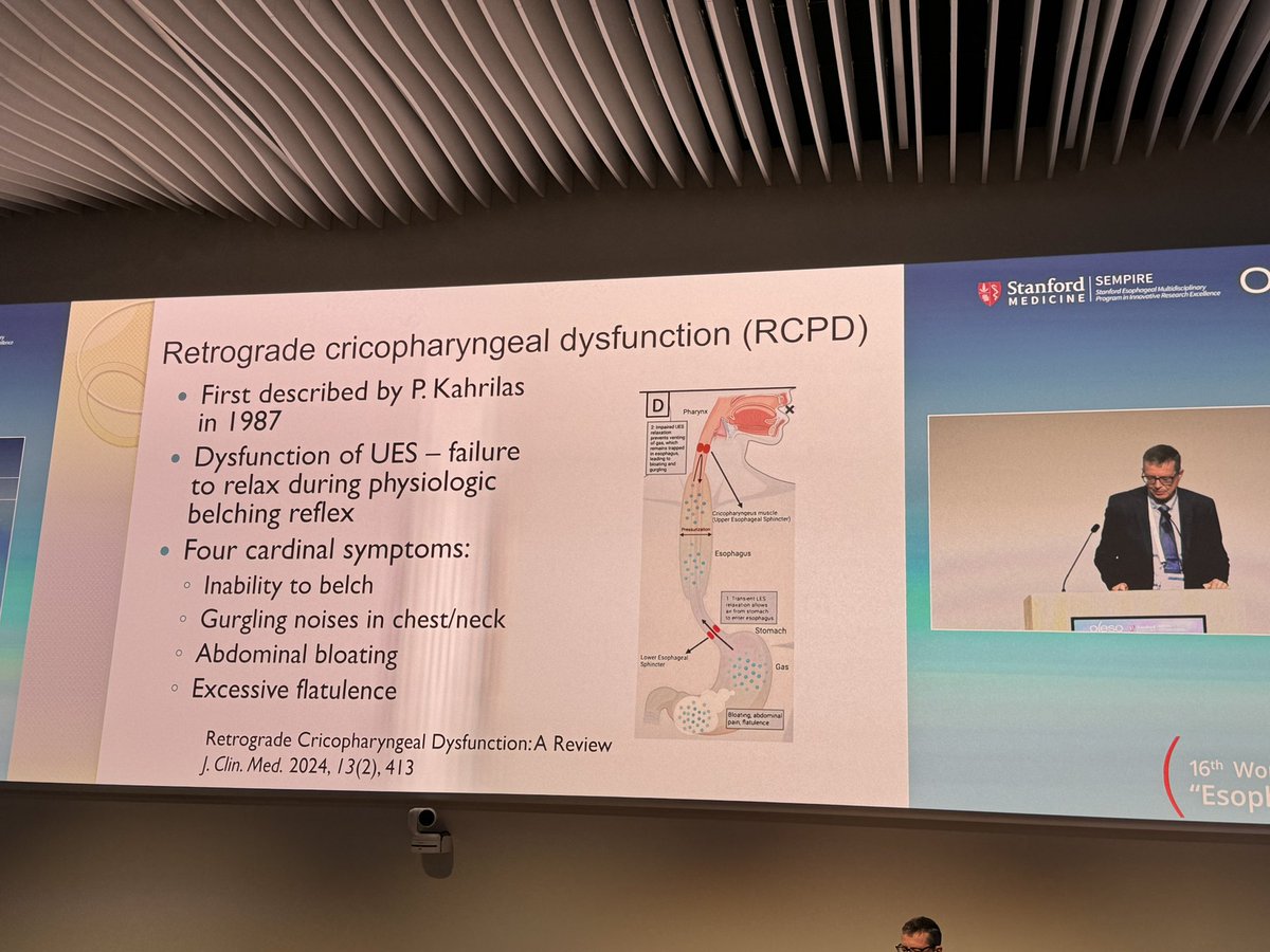 Turns out recognition of retrograde cricophryngral dysfunction is not so recent… but we do need more awareness of this condition in the medical community #rcdp #esophagealdisorders #oeso2024 @_OESO_ #dansadowskimd