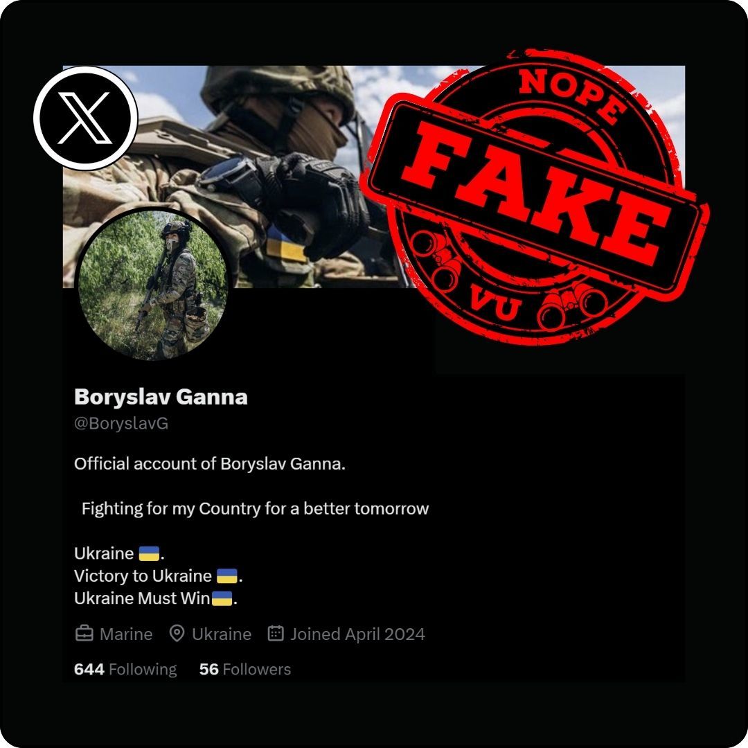 #vu #scamalert #xscam ❌FAKE SOLDIER: Boryslav Ganna aka BoryslavG x.com/BoryslavG ID link: x.com/intent/user?us… ID: 1777318697146712064 ⚠️ IMPERSONATING ✅REAL SOLDIER ⚠️ who has not yet given consent to be named @Xsecurity @Support @Safety