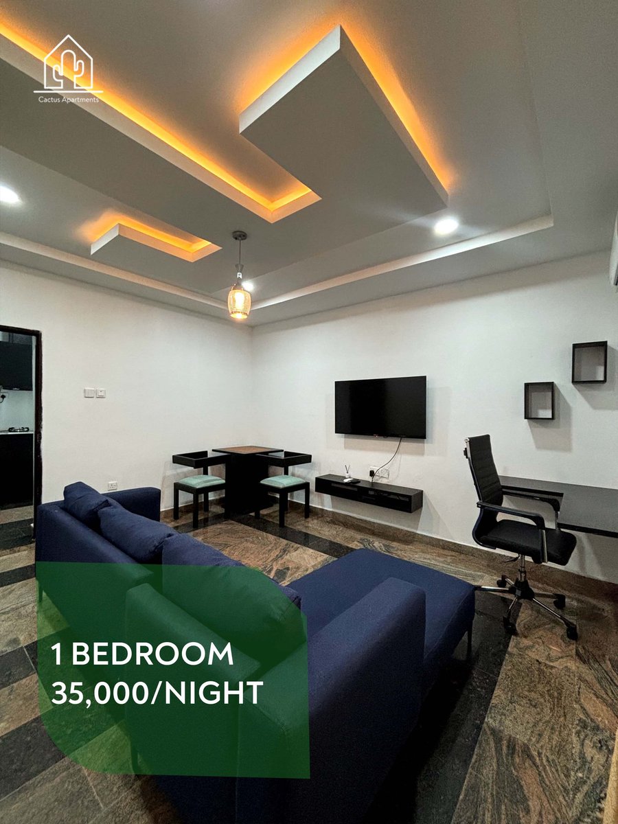 kactusapartment's tweet image. Room: Sahel

Location: 35, Drive A, Saraha Main Estate Lokogoma, Abuja 

Features;
📍 Electricity 
📍 Internet 
📍Smart TV 
📍Office Workspace 
📍Fully Fitted Kitchen 
📍Daily Cleaning Service 

#shortletsinabuja #lokogomashortlets #shortletapartment #abujatwittercommunity