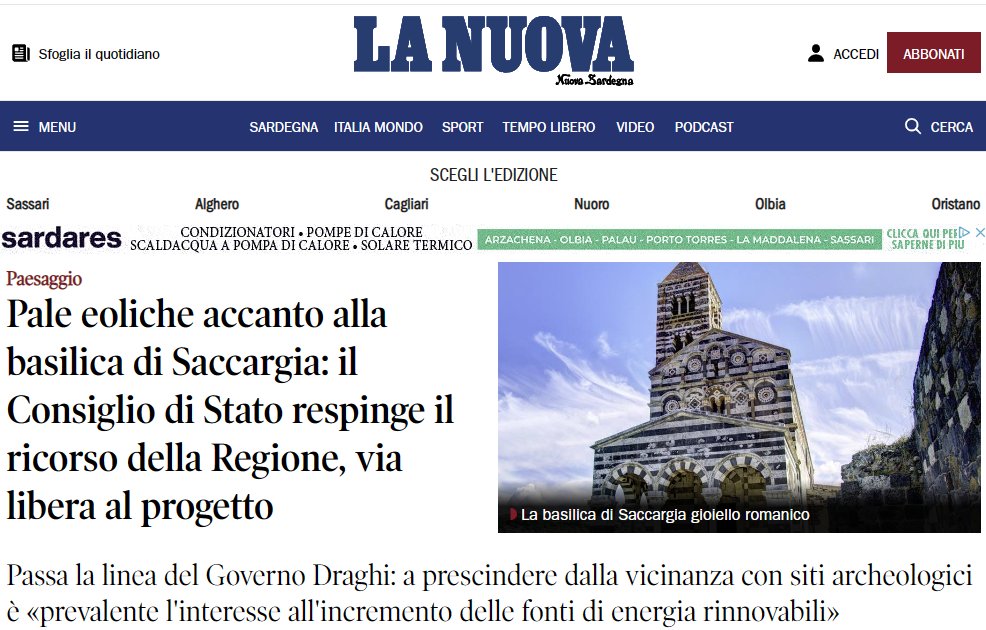 LucMessori's tweet photo. Una sentenza che riconosce l'importanza che il contributo dell'energia eolica può avere per il futuro dell'Italia
#eolico #netzero https://t.co/vyhUVNiauy
