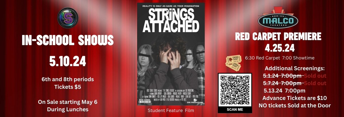 New screening of #TheStringsAttached added at the Smyrna Malco Cinema 5/13 Tickets now on sale smyrnahighschool1.ticketspice.com/stringsmovie24