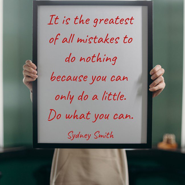 It’s Whiteboard Wednesday! 

'It is the greatest of all mistakes to do nothing because you can only do a little. Do what you can.'

#uniongeneralins #whiteboardwednesday #whiteboard #sydneysmith #dowhatyoucan #justtry #start #action