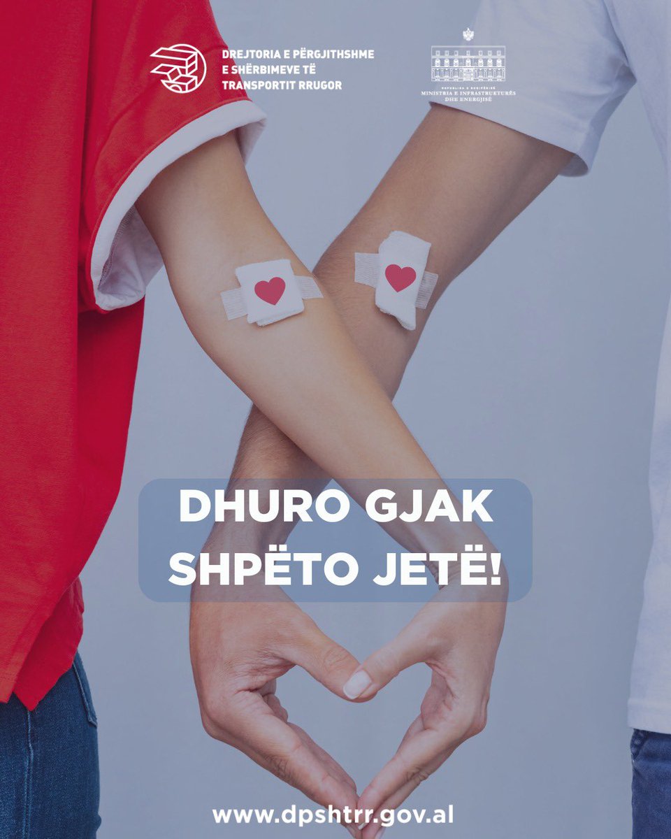 dpshtrr's tweet photo. 🙏🏻 Mirënjohës dhe falenderues ndaj stafit të 𝐃𝐑𝐒𝐇𝐓𝐑𝐑 𝐁𝐞𝐫𝐚𝐭 dhe 𝐃𝐫𝐞𝐣𝐭𝐨𝐫𝐢𝐬𝗲̈ 𝐬𝗲̈ 𝐏𝗲̈𝐫𝐠𝐣𝐢𝐭𝐡𝐬𝐡𝐦𝐞 që edhe njëherë tjetër dëshmuan rëndësinë e vlerave njerëzore dhe solidaritetit! 

#DPSHTRR #MIE #DhuroGjak #ShpëtoJetë #PërgjegjësiaSociale #QendraKombëtareeTransfuzionitTëGjakut 🤝 #AutomotorizimiShqiptar🔝🇦🇱