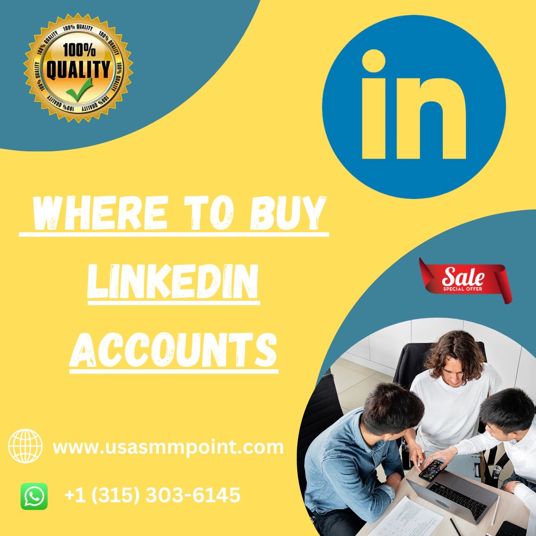 Buy Verified LinkedIn Accounts

#buyverifiedlinkedinaccounts #linkedin #usa #marketing #innovation #digitalmarketing #technology #socialmedia #socialnetworking

Our website link: usasmmpoint.com/product/buy-li…