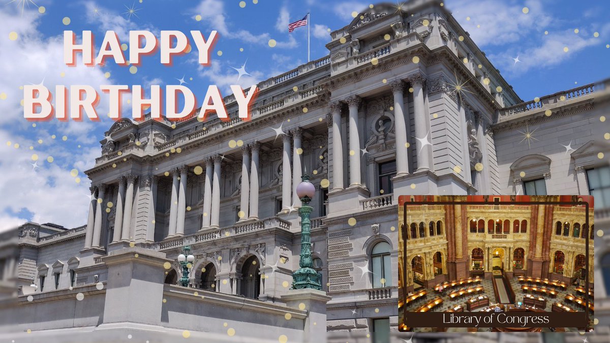 Happy Birthday to the @libraryofcongress! We couldn't do what we do without you!