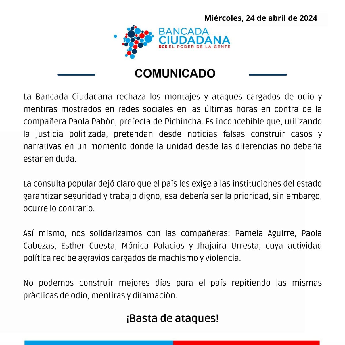 Bancada Ciudadana tweet media