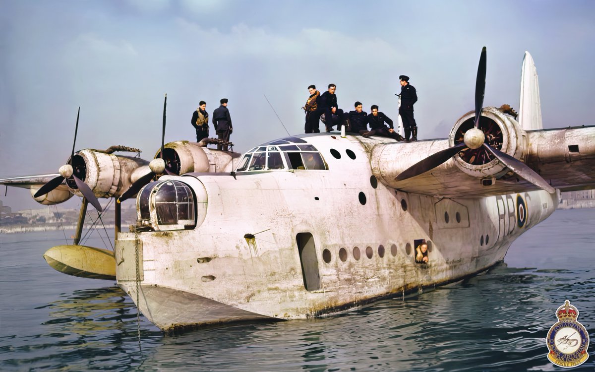 10 Squadron Short Sunderland in Plymouth Harbour, 1945 ➤➤ BRITISH AIRCRAFT PLAYLIST: dronescapes.video/British #Britain #Sunderland #British #aviation #aviationlovers #aviationdaily