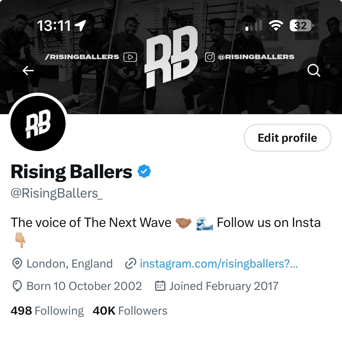 Hitting that 40k mark with my boy @7M_Ibrahim on @RisingBallers_ 🙏⚽️ Big things to come this summer… ⏳