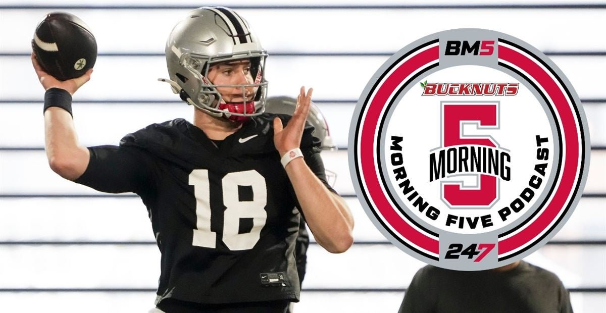 Is Will Howard the guy for the job for the #Buckeyes? @MattBaxendell joins @davebiddle to discuss the quarterback, rumors around the NFL Draft and more on Wednesday's #BM5. 247sports.com/college/ohio-s…
