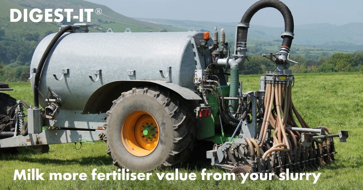 Milk more fertiliser value from your slurry.. with DIGEST-IT A biological additive designed to increase nutrient recovery from slurry Read more 🌐🔗 bit.ly/49XWpKv #DIGESTIT #dairyfarms #slurry #dairy365 #silage24