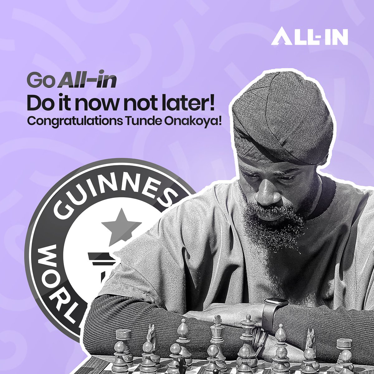 allinsystemshq's tweet photo. Dear business owners you can do great things from your community and grow to serve the world but you have to do it now not later !
Congratulations @Tunde_OD 
#technology #logistics #guinessworldrecord https://t.co/dOqGuKMdv8