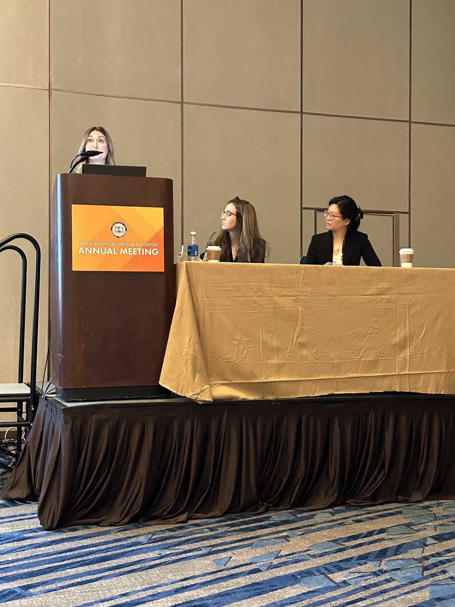 Exceptional @WashUSurgery⁩ trainees Katharine Caldwell ⁦@WillGerull⁩ ⁦@j_clan15⁩ dominating the Teaching Methods session @ #SEW2024 #ASE2024! 🗣️🎤🎓👏