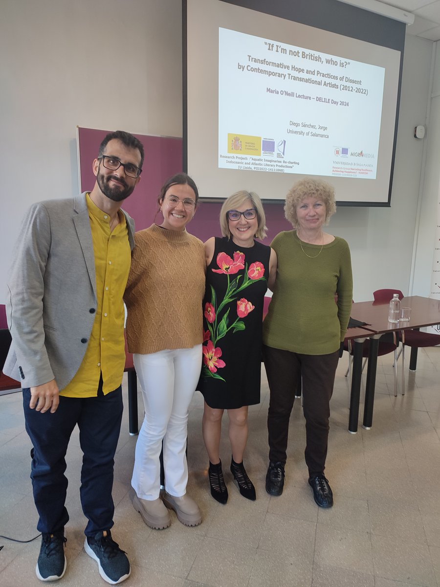 RatnakaraGroup's tweet photo. 📖Thrilled to attend DELILE Day 2024 at @UniversitatLlei. @j__diegosanchez delivered a captivating talk on Maria O'Neill Lecture: Transformative Hope and Practices of Dissent by Contemporary Transnational Artists (2012-2022). #TransformativeHope #Dissent #Ratnakara🧠 https://t.co/uyVJdNDX3H
