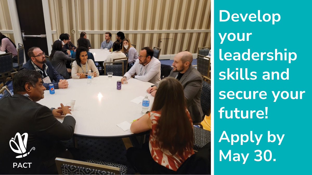EntsocAmerica's tweet photo. Advancing your career post-graduation can feel overwhelming and competitive. Give yourself a leg-up with with ESA's Professional Advancement Career Training Initiative (PACT)! Submit your application before May 30!
Learn more and apply: https://t.co/pYh9scHkbt
#EntSoc #PACT https://t.co/WVTY5D02aM