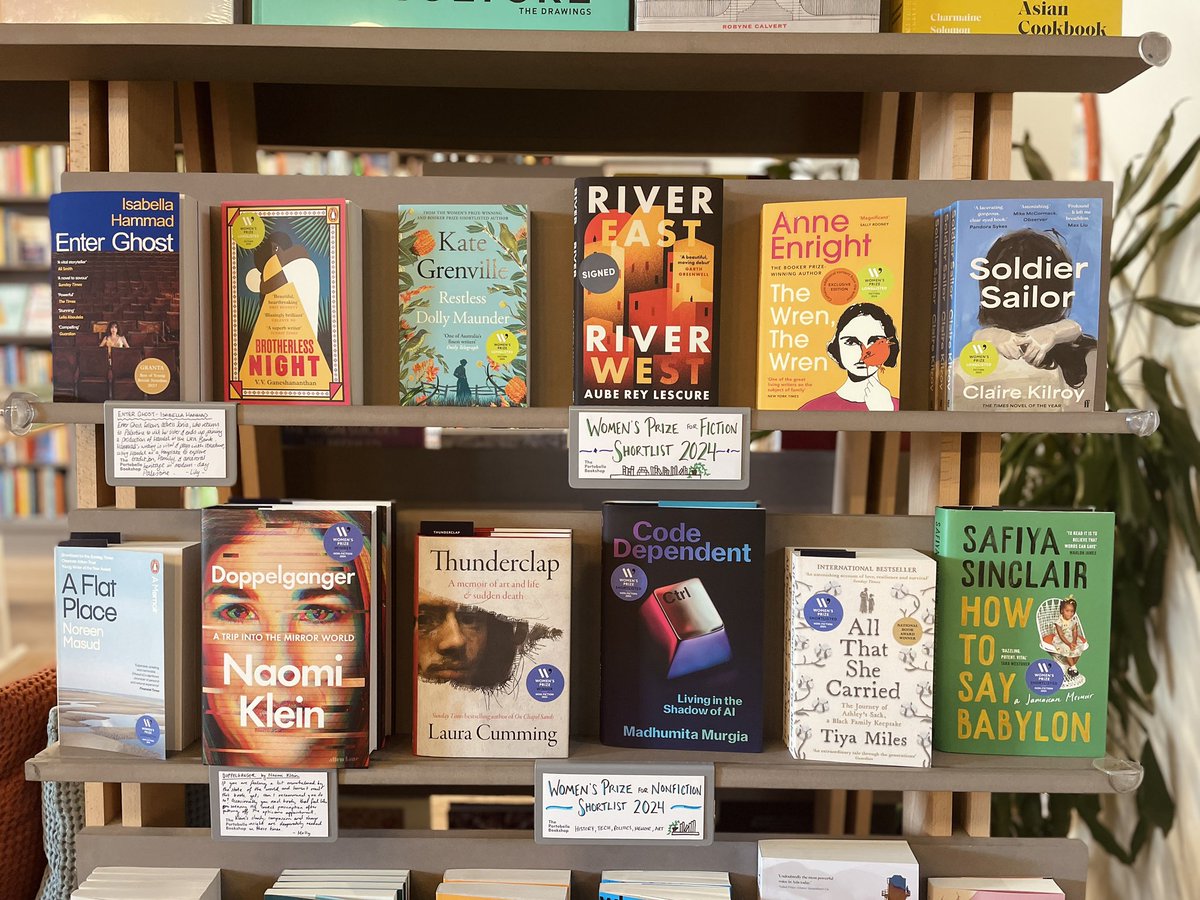The Women’s Prize for Fiction shortlist was announced this morning! 🥳 To mark the announcement, we’ve created a display in the bookshop, highlighting both the fiction and non-fiction shortlists. Congratulations to all nominated authors and their publishers. 📚 @WomensPrize