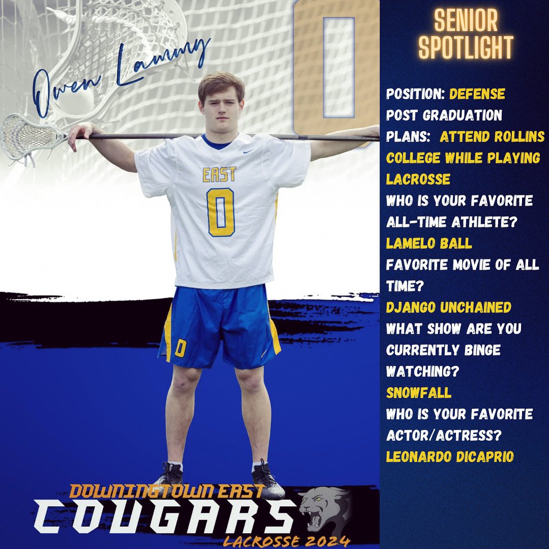 DEastBoysLax's tweet photo. ⭐️Senior Spotlight ⭐️
 🥍Defender Owen Lammy🥍
📸 @jeromesportsmedia https://t.co/FfuL9X5shd