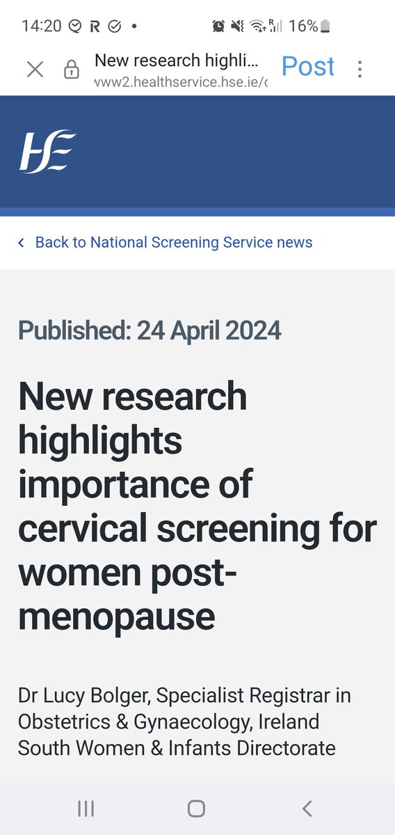 Great to see this important work presented! 8% of women over 50 referred for colposcopy had high grade abnormal cells or cancer. Read more in the blog! @nss #BSCCP2024