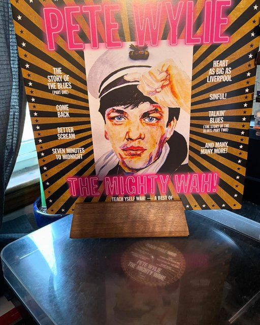 #NowPlaying for the first time, because I told myself I wouldn’t spin it until after my interview had finally gone live on Q: @PeteWylie & The Mighty Wah!, TEACH YSELF WAH! - A BEST OF