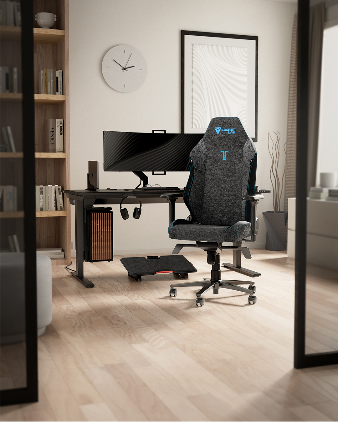 Secret lab titan softweave charcoal blue new arrivals