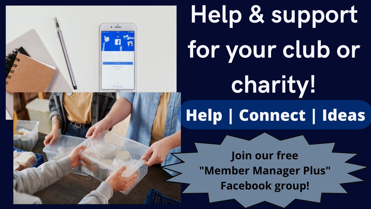 For anyone still checking the #charityhour hashtag - thought I'd add a link to my Facebook group for clubs and charities.

A place to help/support each other, share ideas and connect - everyone welcome!

Join for free at: facebook.com/groups/MemberM…