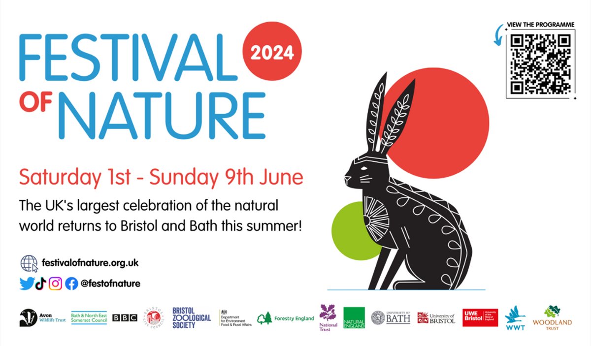 🌳 Excited to be part of the @FestofNature again this year! Dive into nature's wonders with family-friendly activities, screenings, walks, and workshops across Bristol and Bath from June 1-9. 🐞🌻🐛🦔🌿 Check out the program and grab your tickets here 👉 bit.ly/3w81DEY