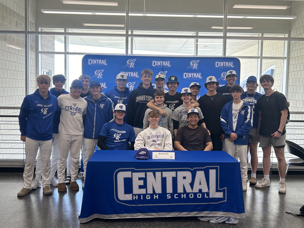 Rocket_Baseball's tweet photo. Congrats to @BradyGilroy on signing to play at UW- Whitewater next year.  They are getting a good player and a great person.  Looking forward to following you the next four years! https://t.co/CsSTkML0gq