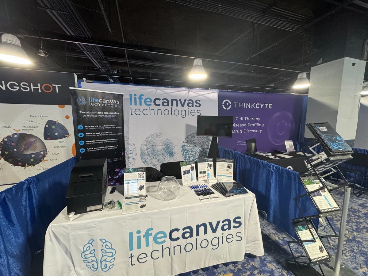 LifeCanvasTech's tweet photo. Last day at #ABRF2024! Stop by booth #111 to speak with our team about Lifecanvas' end-to-end solutions for whole tissue spatial biology. #tissueclearing #spatialbiology #microscopy #lightsheet #3Dimaging https://t.co/P4n60OtDTm