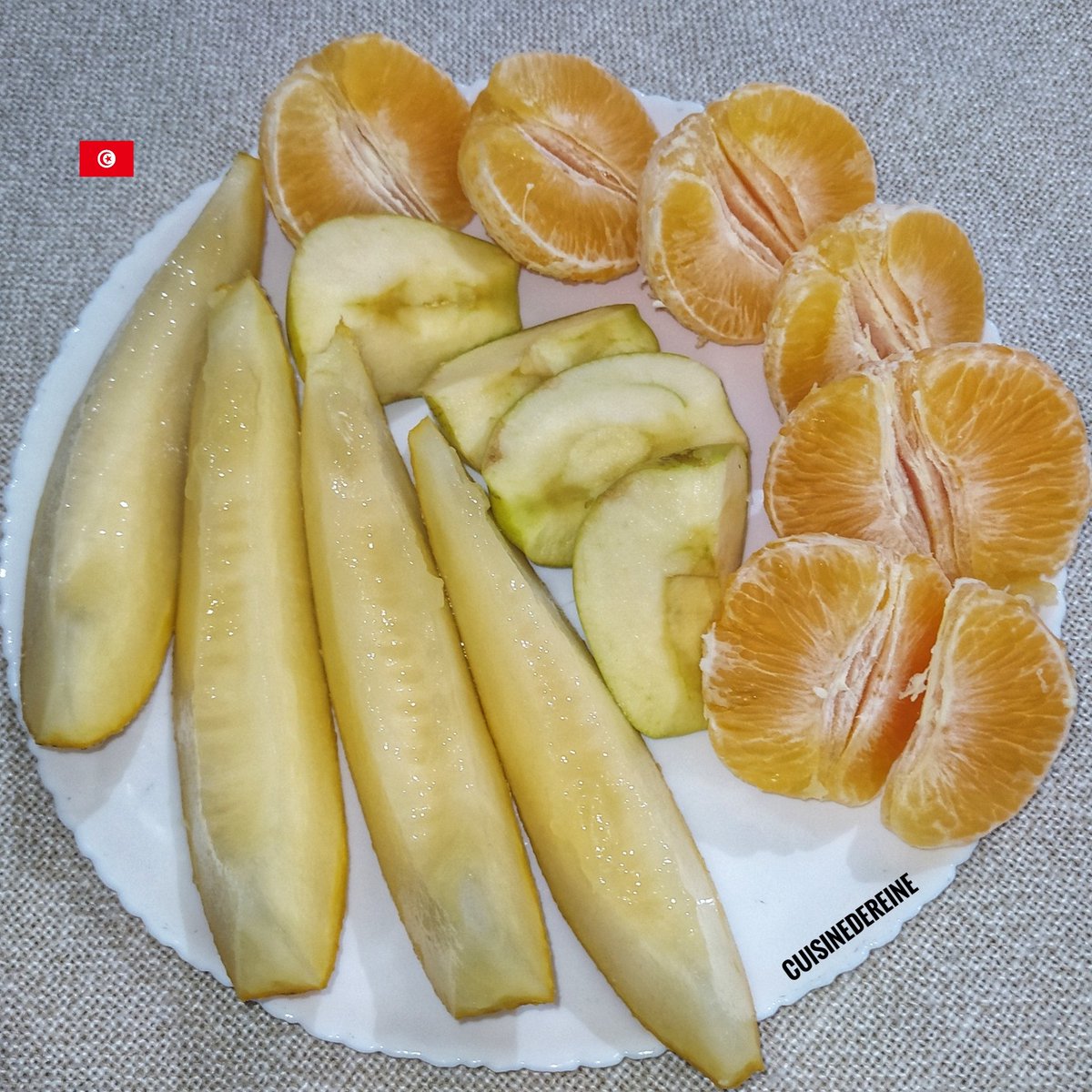 برتقال 🍊 - تفاح 🍏 - بطيخ (شمام) 🍈 #Fruit #Food #Tunisia