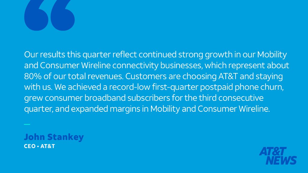 AT&T CEO, John Stankey, on $T Q1 earnings and the year ahead. Read more: go.att.com/4d5ea894