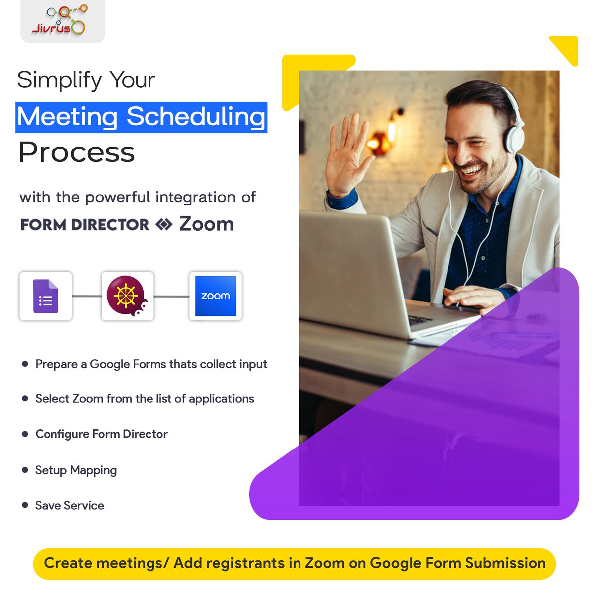 jivrus's tweet image. ✅📅Simplify your meeting scheduling with Form Director and @Zoom integration! 
Create meetings and manage registrants seamlessly from Google Forms submissions.  

read more:formdirector.jivrus.com/apps/communica… 

#FormDirector #ZoomIntegration #EfficientWorkflow