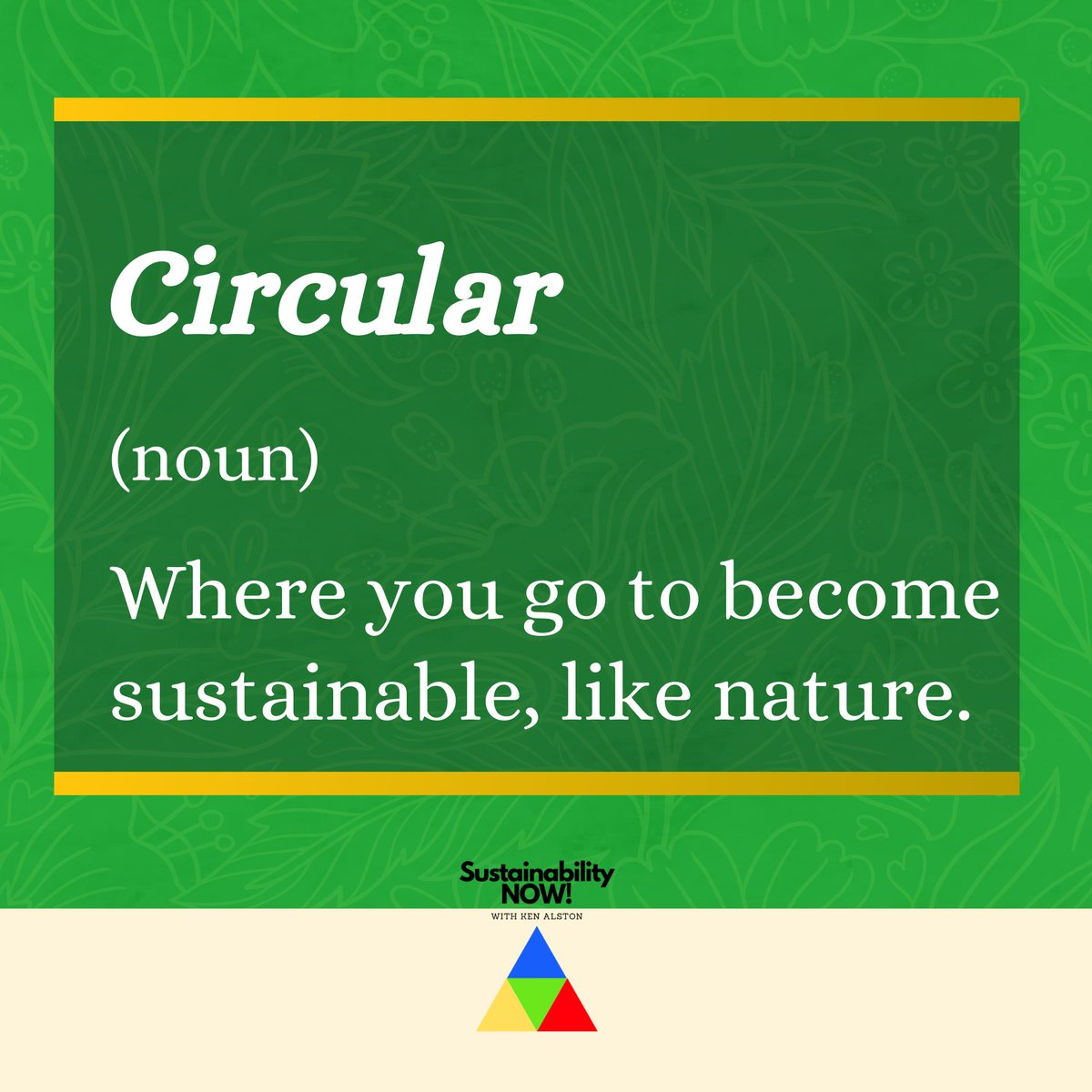 Real Circularity Academy (place) is where you go to learn how to become sustainable, like nature.

smpl.is/904b3

#RealCircularityAcademy #sustainabilityeducation #sustainableliving #circulareconomy #environmentaleducation