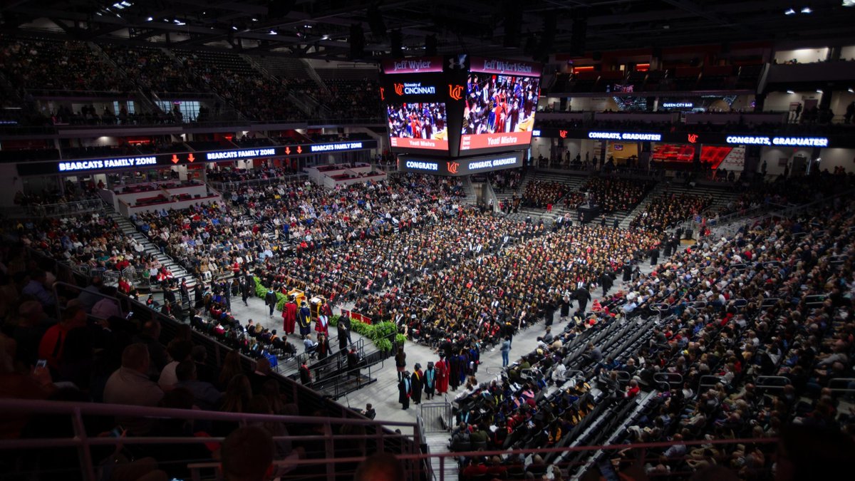 Commencement details 🎓 🔴 Doctoral Hooding and Master's Recognition is this Thursday, April 25. Doors open at 1:30 p.m., Ceremony begins at 3 p.m. ⚫ Undergraduate Graduation is Friday, April 26. Doors open at 1:30 p.m., Ceremony begins at 3 p.m.