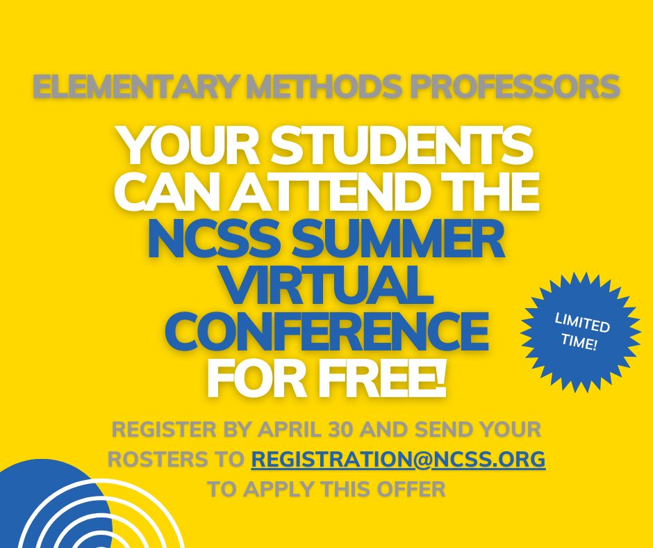 NCSSNetwork's tweet image. ⏳Less than a week left to take advantage of this amazing registration deal for our Summer Virtual Conference. Don&apos;t miss out! 
➡️ Details here: hubs.li/Q02tt4Gr0 #edutwitter #elementaryteacher #teacherpd