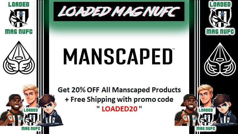 LoadedMagNUFC's tweet photo. Did you know thanks to our new #Sponsor #Manscaped fans of @LoadedMagNUFC & #NUFC can available of this offer‼️
Get 20% OFF @manscaped + Free Shipping with promo code LOADED20 at https://t.co/2bwfoq7ete! #ad #manscapedpod https://t.co/NfysZupfCl