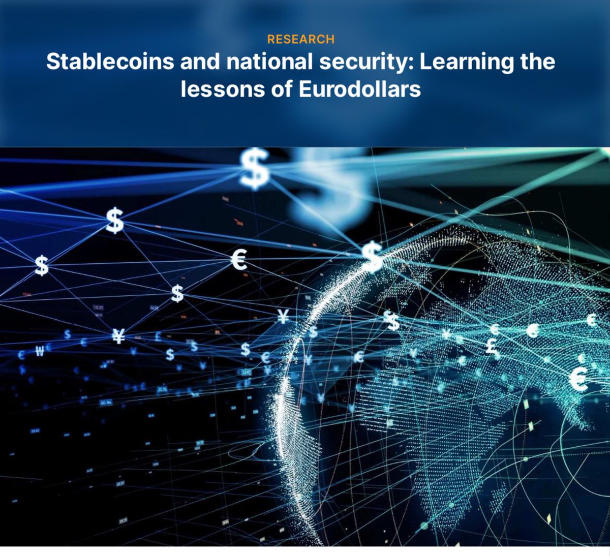 #Stablecoins & national #security: Learning e lessons of #Eurodollars-@BrookingsInst #Cryptocurrency #Tether #Bitcoin #Financialmarket #Fintech #Finserv #Regulation #Regtech #cybersecurity #USD #payment #sanctions @Damien_CABADI @RAlexJimenez @bamitav brookings.edu/articles/stabl…