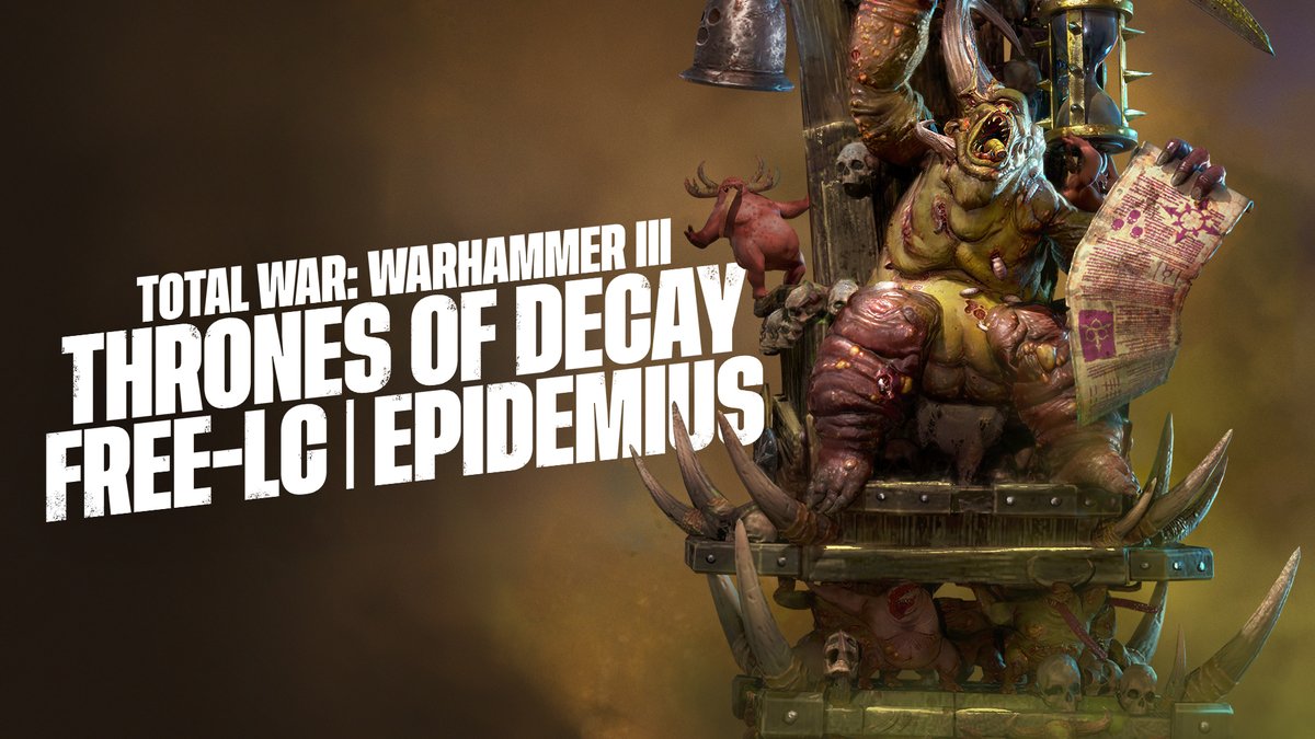 Check out our latest blog for the lowdown on the free content coming to Total War: WARHAMMER III when Patch 5.0 lands alongside Thrones of Decay on 30th April!

👀 community.creative-assembly.com/total-war/tota…