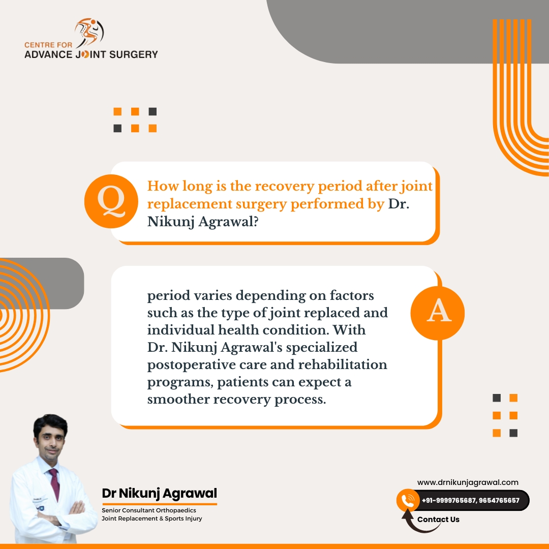 With Dr. Nikunj Agrawal's specialized postoperative care and rehabilitation programs, patients can expect a smoother recovery process.

#Orthopaedic #SportsWellness #HealthyJoints #OrthopedicSurgery #OrthopedicExcellence #shoulderreplacement #healthcare #SportsMedicine