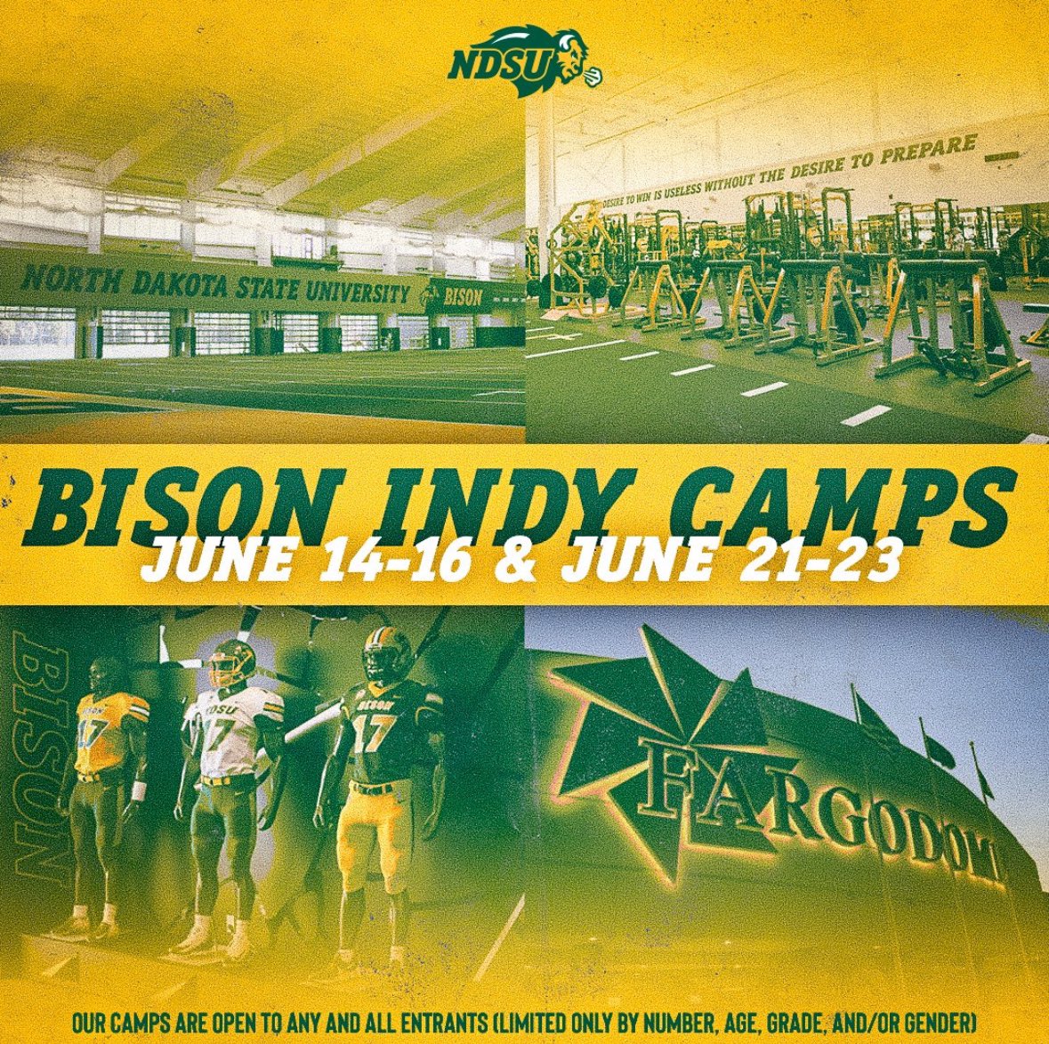 Thank you <a href="/NDSUfootball/">NDSU Football</a> for the camp invite!
