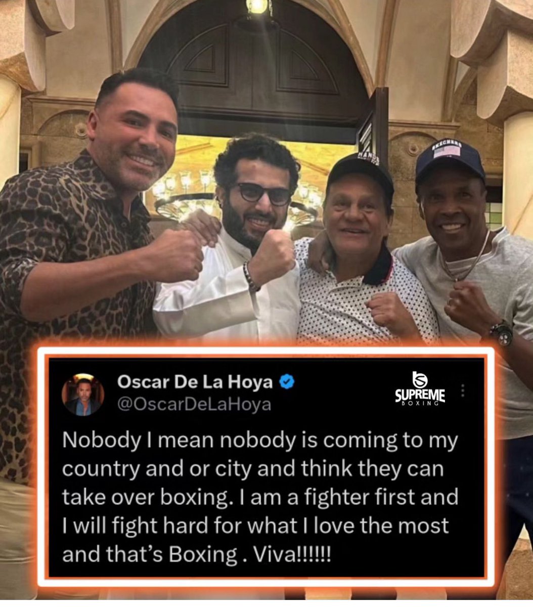 Oscar De La Hoya is taking shots at His Excellency because Saudi Arabia is coming to Los Angeles, California and putting on an event to shake up the Boxing World. #goldenboypromotions #goldenboyboxing #oscardelahoya #saudiarabia #matchroomboxing #crawfordmadrimov #daznboxing