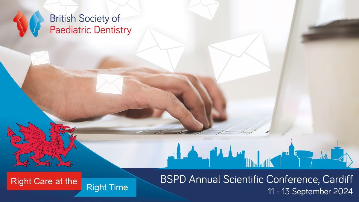 Make sure to join our #BSPD2024 Mailing list so that you receive the latest Conference emails and updates buff.ly/3ViPVl4 @bspduk @bspdwales #paediatricdentistry #paediatricdentist #dentistry