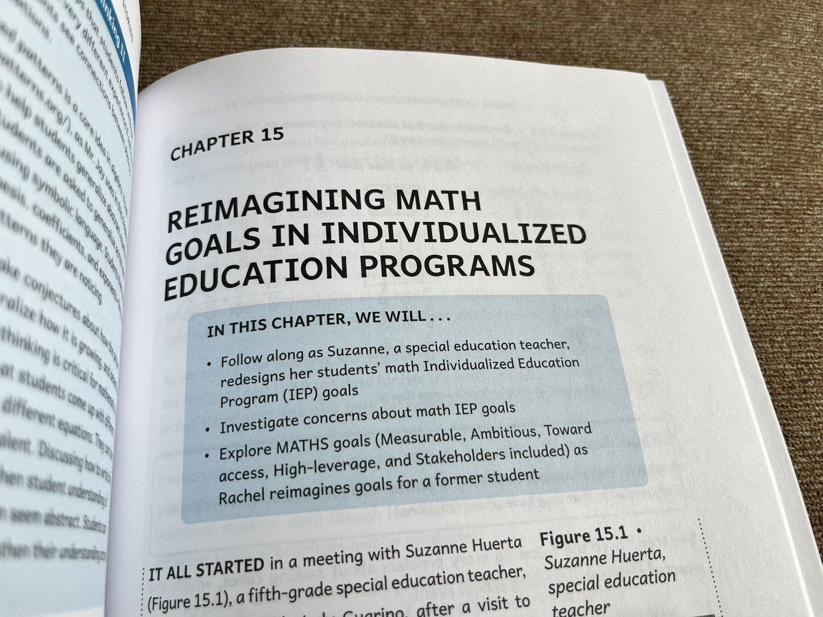 Beyond excited about Rachel Lambert’s desperately needed new book! I cannot wait to dig in with so many people in my district. (Especially the IEP goal-writing chapter!!! LFG!!!) @mathematize4all