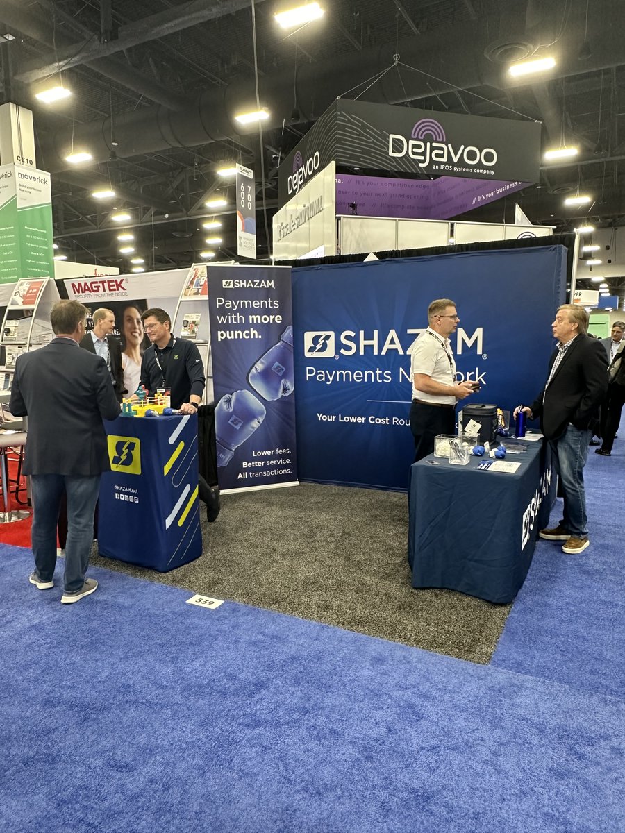 SHAZAM recently traveled to Las Vegas to attend the @ElecTranAssoc's Transact event, where we were a silver sponsor. We enjoyed discussing payment technologies and hearing from other experts in the industry.  #ETATRANSACT #T24 #TRANSACT2024