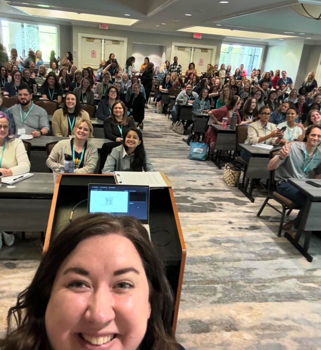 It's #womancrushwednesday! 💁‍♀️ We're flashing back to just a few weeks ago when our Director of ABA, Jess VanDevander, filled an entire room at the Virginia Association for Behavior Analysis Conference! WOWZA! 🙌 #atsproud #ATS #AchievingTrueSelf #vaba #conference