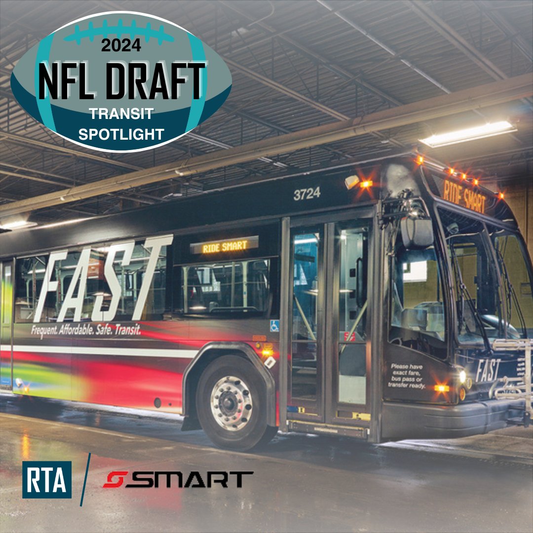 Take <a href="/smart_movesus/">smartmovesus</a> to the NFL Draft! Hourly park-and-ride shuttles from locations like Great Lakes Crossing &amp; Lakeside Mall, 9 AM-3 PM. Returns 1 PM-11:30 PM (Thu-Fri), 1 PM-7:30 PM (Sat). Only $2 one-way!