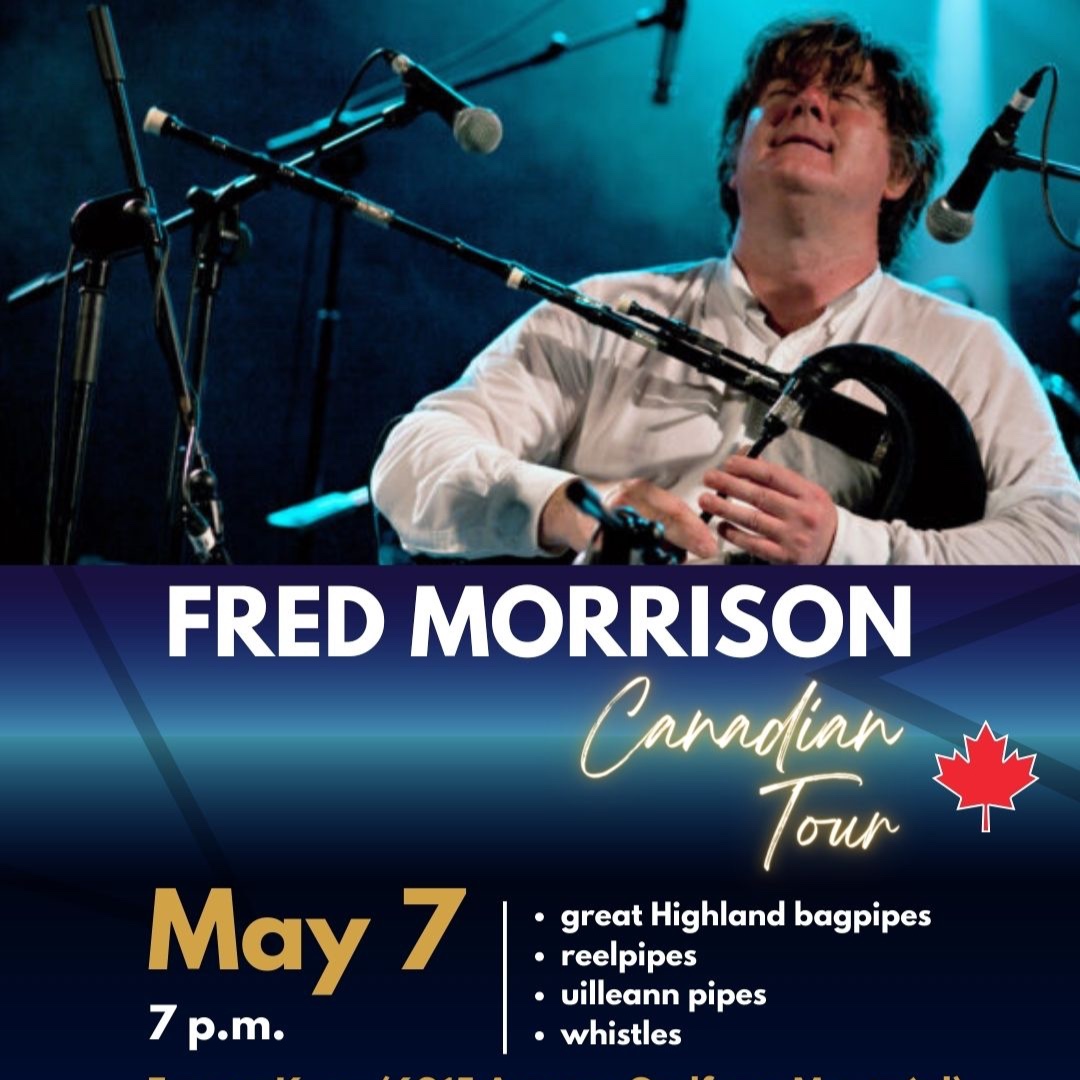 "The Jimi Hendrix of the pipes!"

Tuesday, May 7

montrealhighlandgames.com/fred-morrison.…

Step into the enchanting world of Celtic music with legendary piper Fred Morrison! He is renowned for his virtuosity and soul-stirring performances that captivate audiences worldwide.