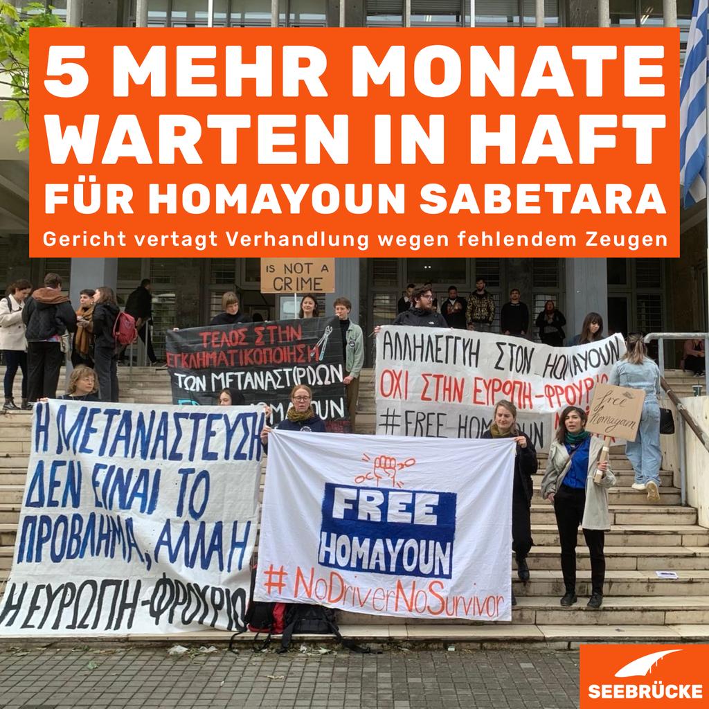 Seit 576 Tagen muss #Homayoun Sabetara in Griechenland in Haft unter unwürdigen Bedingungen auf seinen Berufungsprozess warten, nachdem er im September 2022 zu 18 Jahren Gefängnis verurteilt wurde. In Haft befindet er sich bereits seit seiner Festnahme im August 2021.